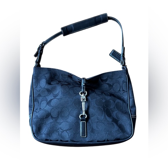 COACH Hampton Signature Clip Shoulder Bag - Picture 2 of 6